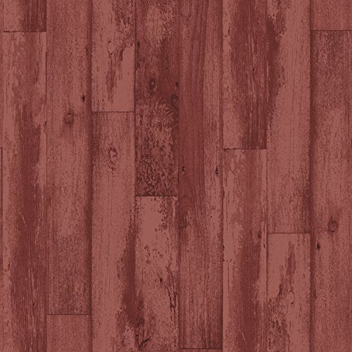Memories Nostalgie Retro Vlies Tapeten Holz rot G56168