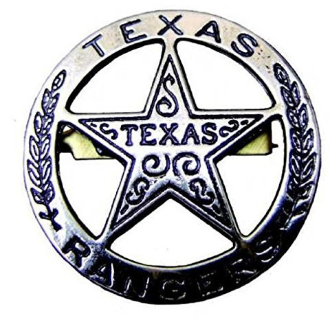 Denix Texasranger Stern grau aus Metall Sheriffsternn Cowboy Western Anstecker 5cm