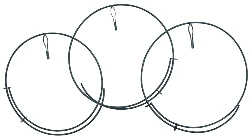 Meister Staudenhalter 25-40 cm - Grün - 3 Stück - Stabile Pflanzenstütze - Wetterfest - Einfache Handhabung - Blumenhalter - Pflanzenstütze - Strauchstütze - FLOR78440
