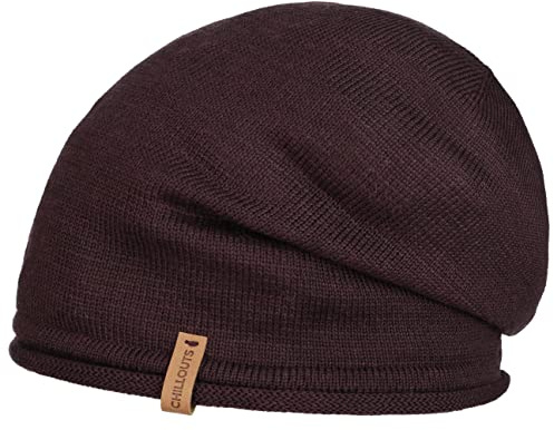 CHILLOUTS Unisex Leicester lång beanie, 71 Bordeaux, En Storlek
