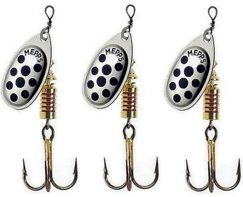 Mepps - Cuiller Speciale Peche a la Truite Aglia - Taille 1-5, Aglia Longcast Taille 2-5 - Or, Argent - 1 Pièce