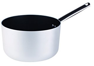 Pentole Agnelli, ALSA105S16, Casseruola Alta con 1 Manico Tubolare in Acciaio Inossidabile, Alluminio, Argento