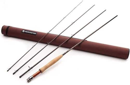 Redington Fliegenfischrute 590-4, Klassische Forellenrute mit Rohr, 4 Stück, 5 Wt, 2,9 m
