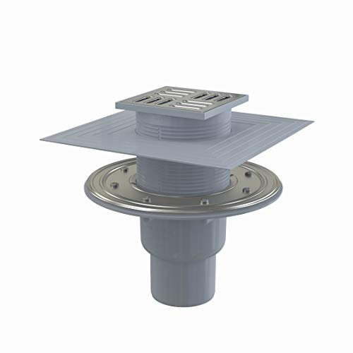 Bodenablauf Senkrecht Duschablauf Badablauf Design Edelstahl begehbare Dusche DN 50 Siphon Geruchsverschluss