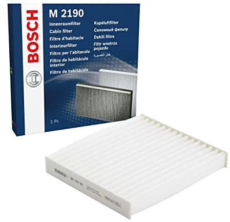 Bosch M2190 Standard Cabin Filter, Replacement Filter - Filters Pollen and Dust for Cleaner Air Inside the Vehicle