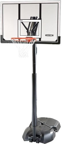 Lifetime 51544 Front Court Portable Basketball System, 50 Inch Shatterproof Backboard