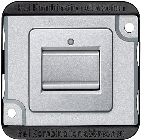 Merten Aus/Wechselschalter-EIN., 1-polig, 10 AX, AC 250 V, mattsilber, Panzer, stück, MEG3116-7060