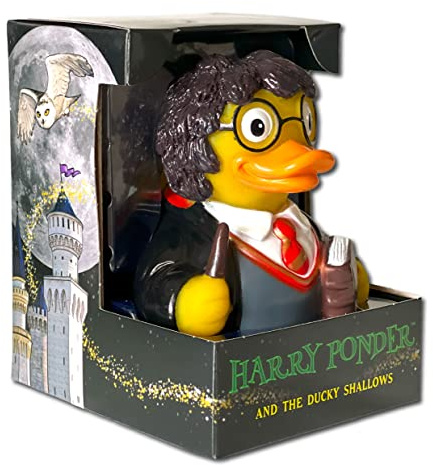 CelebriDucks - Harry Ponder - and The Ducky Shallows - Floating Rubber Ducks - Collectible Bath Toy Gift for Kids & Adults of All Ages