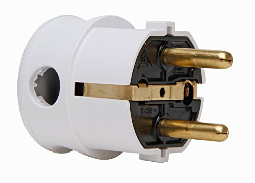 Kopp Protección de Enchufe de ángulo Conector, 1 Pieza, Blanco, 178502007