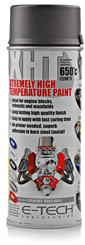 E-TECH Extremely High Temperature Spray Paint - Graphite Colour
