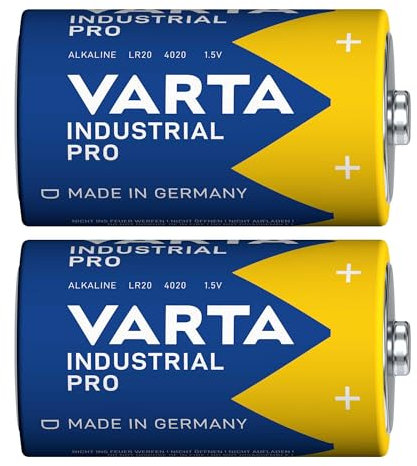 2 x VARTA Industrial /4020 / Mono D/LR 20 / lose/ Batterie/ Alkaline Batterie/ 1,5V