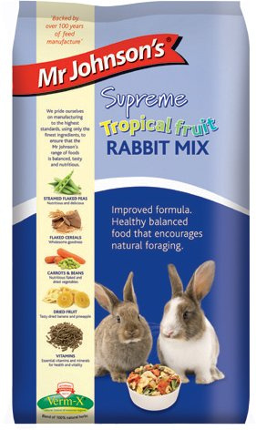 Mr Johnson's Supreme Rabbit Tropical Fruit Mix 900g (Pack of 6)