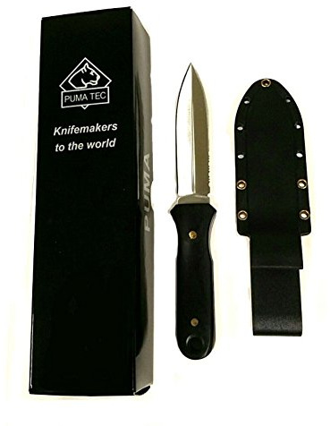 Armeeverkauf Puma TEC Stiefelmesser Stahl AISI 420 Alu Griff Steckscheide Kunststoff 301109