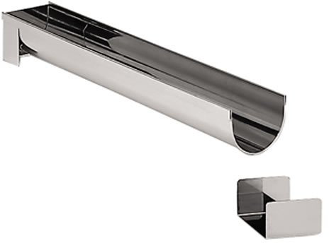 De Buyer - 3206.80 - Gouttière inox démontable à 2 embouts - Forme ronde longueur 50 cm
