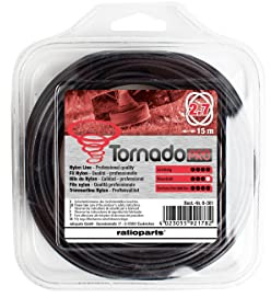Ratioparts Nylonfaden 2,7 mm Tornado Copolymer 15 m Trimmerfaden Mähfaden