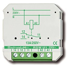 Schaltrelais 230V AC, 1 Wechsler (UP) SCHALK RSW U1 (230V AC)