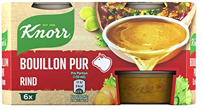 Knorr Bouillon Pur Rind leckere Rinderbrühe mit vollem Geschmack 6 x 28 g 1 Stück