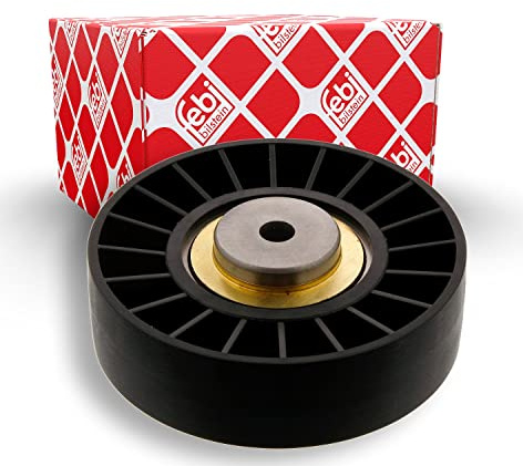febi bilstein 04131 Umlenkrolle für Keilrippenriemen, 1 Stück | Kompatibel mit: AUDI 100 C4 Avant, 100 C4 Stufenheck, 80 B4 Avant, 80 B4 Stufenheck, COUPE B3