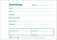 RNK Verlag Besucher-Anmeldung - Block, 50 Blatt, DIN A6 quer