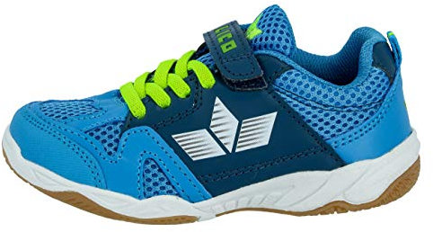 Lico Unisex Kinder Sport Vs Hallenturnschuhe, Blau Marine Lemon, 39 EU