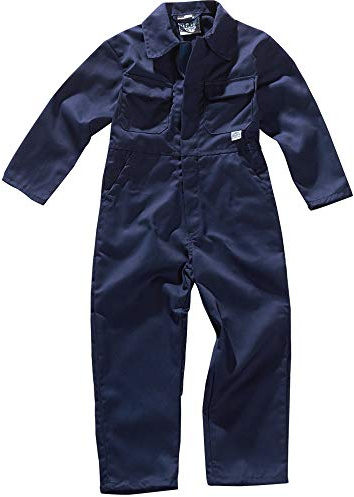 Army And Workwear Colour: Navy Blue | Size: Size 32-11-12 Years - 32 Chest | Use: Unisex Unisex Boiler Suit Painting Blue Castle Tar