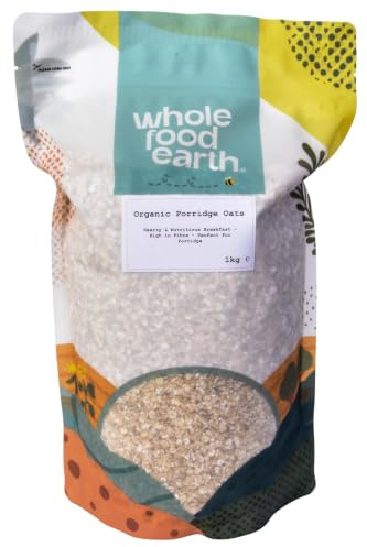 Wholefood Earth Bio-Haferbrei 1 kg | GVO-frei | Vegan | Ballaststoffreich | Zertifiziert biologisch