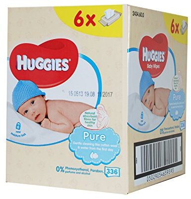 Pure Baby Wipes 6X56 (336 Wipes)