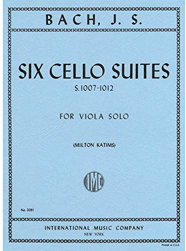 Bach J.S. 6 Cello Suites BWV 1007-1012 Viola solo arranged by Leonard Davis - International