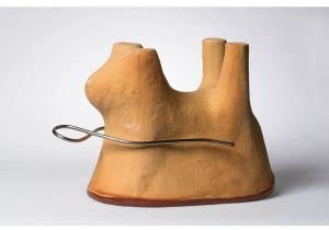 Poterie Friedmann - Moule à pâtisserie en Terre Cuite en Forme d'agneau de Pâques 16 cm