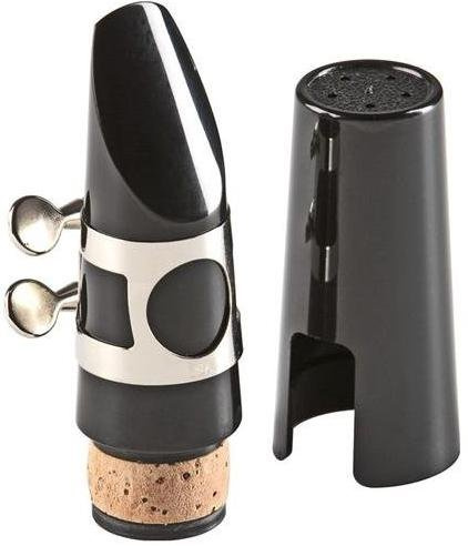 Elite Bb Mundstück-Set für B-Klarinette, mit Nickel-Blattschraube, Mundstück und Kappe
