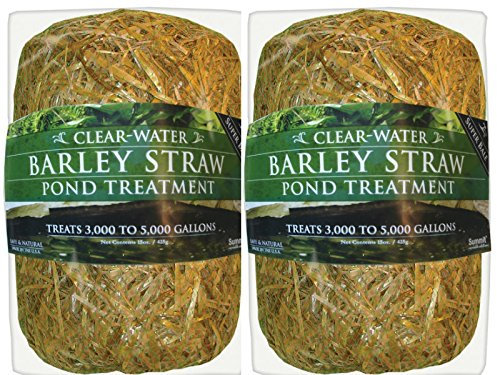 Summit 135 Clear-Water Barley Straw Bale 15 oz, Treats up to 5000-Gallons (2 Pack Of 15oz))
