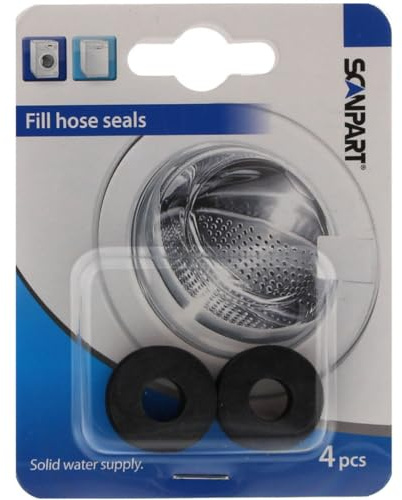 Scan Part 1120090006 Washing Machine Inlet Hose Fittings/Seals (Set of 4)