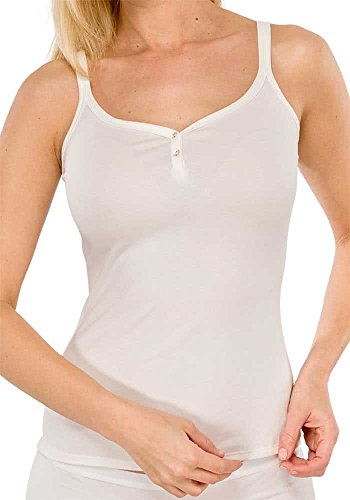 Schiesser Damen Unterhemd Naturschönheit Spaghettitop, Gr. 36, Beige (Sekt 403)