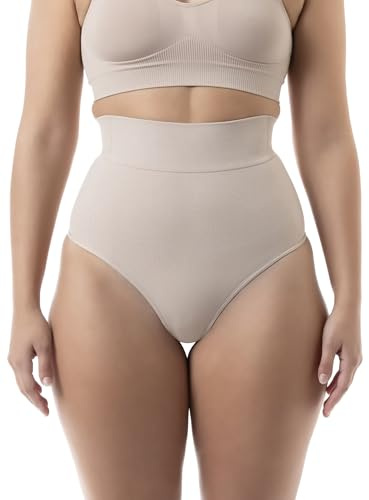 FarmaCell 600 (Beige, M) Bauchweg String Damen, Figurformende Unterwäsche, Made in Italy
