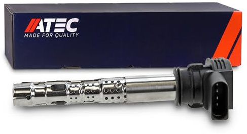 ATEC Germany 1x Zündspule 4-polig Zündmodul 12V Stabzündspule | Kompatibel mit: AUDI A1, A3, A3 Cabriolet, A3 Sportback, A3 Sportback, A4 Allroad B8, A4 B7, A4 B7 Avant, A4 B7 Cabriolet