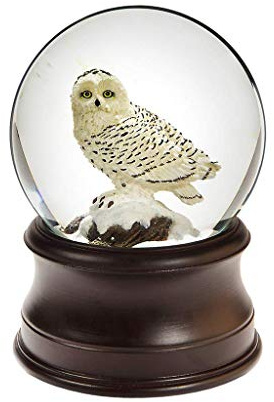 San Francisco Music Box Snowy Owl Musical Snow Globe