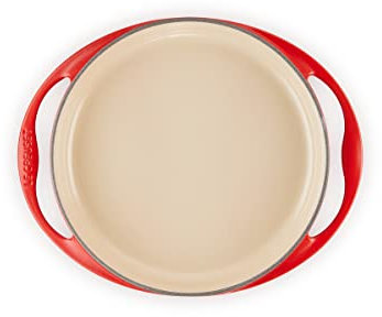 Le Creuset Bandeja tarta tatin de hierro fundido, 28 cm, apto para todas las fuentes de calor, incluso inducción, Cereza, 20129280602460