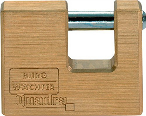 Burg Wächter 444quadra Vorhängeschloss Rechteckig Messing 12 x 36 x 18 mm