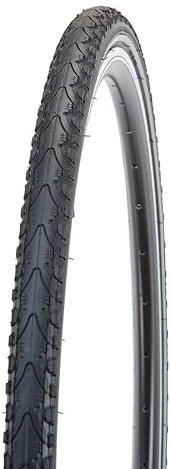 Prophete Trekking Bike tyre 28 x 1 5/8 x 1 1/2 Black with Reflective Stripes, 6545