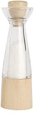 T&G Woodware CrushGrind Stockholm FSC Certified Beech Salt Mill, 20 cm, Clear Acrylic/Beech, 11531