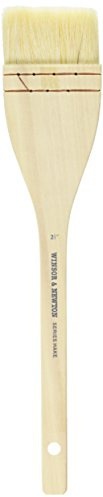 Winsor & Newton Hake breite flache Holzgriff Pinsel-2