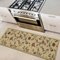 Ottomanson Passatoia dal design contemporaneo con motivo foglie, collezione Ottohome, fondo in gomma, 50 cm x 150 cm, colore: Beige