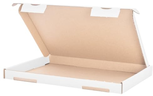 OfficeKing® 50 x Großbriefkartons 350 x 250 x 20 mm Weiss - Marken-Qualität