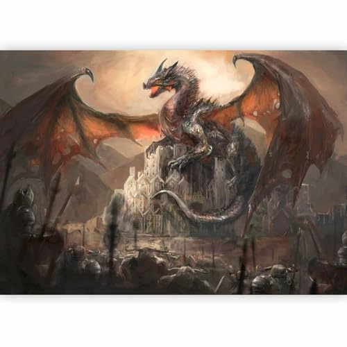 murando Fotomurales 350x256 cm XXL Papel pintado tejido no tejido Decoración de Pared decorativos Murales moderna Diseno Fotográfico drag-n g-a-0080-a-b
