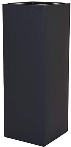 VIVANNO Pflanzkübel Blumenkübel Zink Metall Anthrazit Block 65 mit Einsatz
