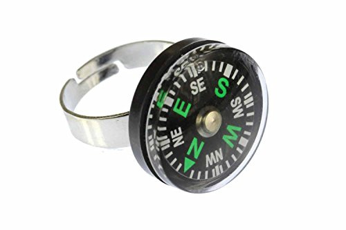 Miniblings Kompass Camping Navigation Ring | Sorgfältig gearbeitet, hergestellt in Berlin, liebevoll zusammengesetzt