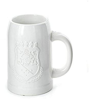 Kikkerland Coat of Arms Beer Stein White