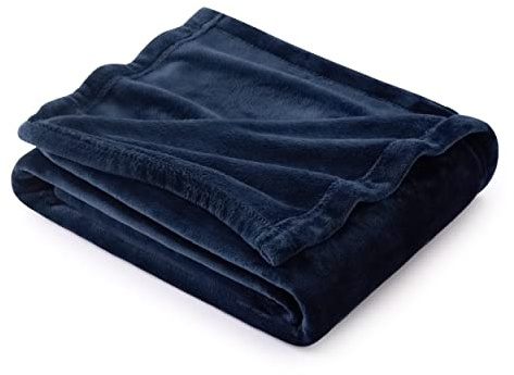 Bedsure GentleSoft Navy Blue Throw Blanket for Couch - 300GSM Soft Cozy Fleece Blankets for Home Decor Gifts, 50x60 Inches