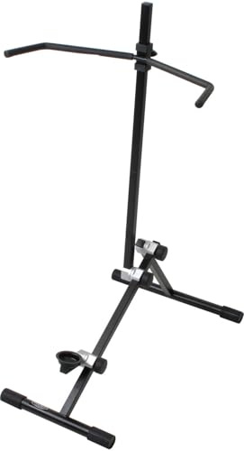 Classic Cantabile Celloständer, höhenverstellbar, klappbar, Schwarz | Stahlkonstruktion, 50 bis 90 cm höhenverstellbar, Gelenke mit Rasten, Schaumstoffpolsterung, Gummikappen, 1,9 kg