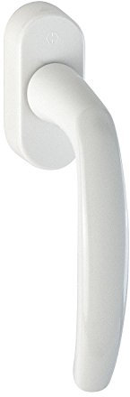 HOPPE 2302900 Fenstergriff Atlanta- Secustik Vierkant 7 x 37 mm, weiß